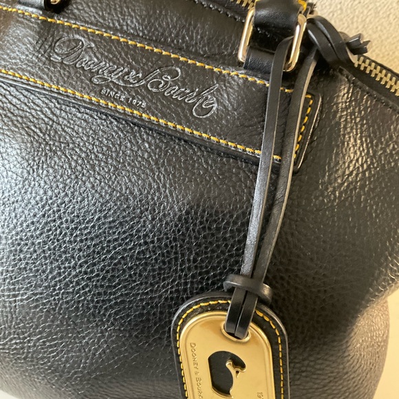 Dooney & Bourke Black Pebbled Leather Satchel - Picture 5 of 9